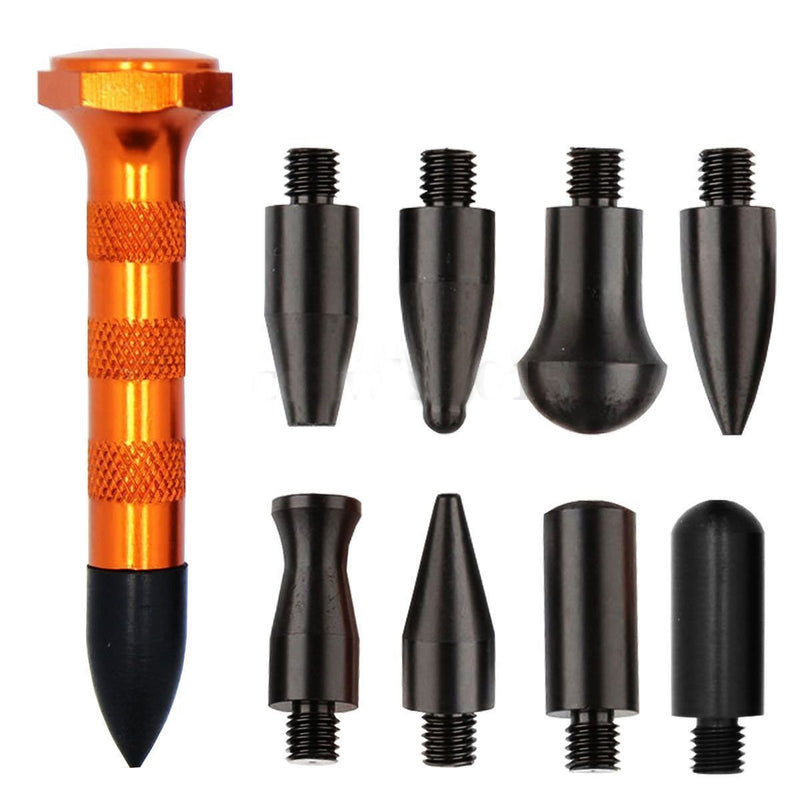 [Australia - AusPower] - HiYi 10Pcs Dent Repair Tool Kits Paintless Dent Removal Tap Down Tools Dent Rubber Hammer Auto Body DIY Dent Fix Tools 