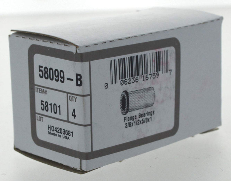 [Australia - AusPower] - The Hillman Group 58101 Flange Bearing, Bronze 3/8 X 1/2 X 5/8 X 1-Inch, 4-Pack 