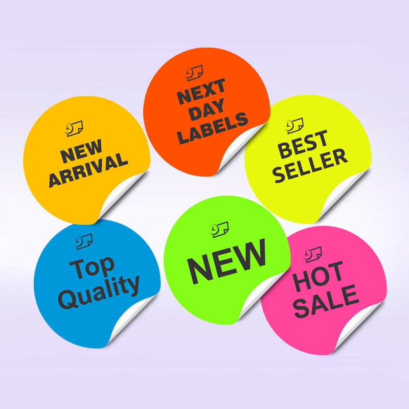 [Australia - AusPower] - Laser / Ink Jet White Labels (3/4" Round - 108 Per Page | 2700 Labels) .75" Round - 108 Per Page | 2700 Labels 