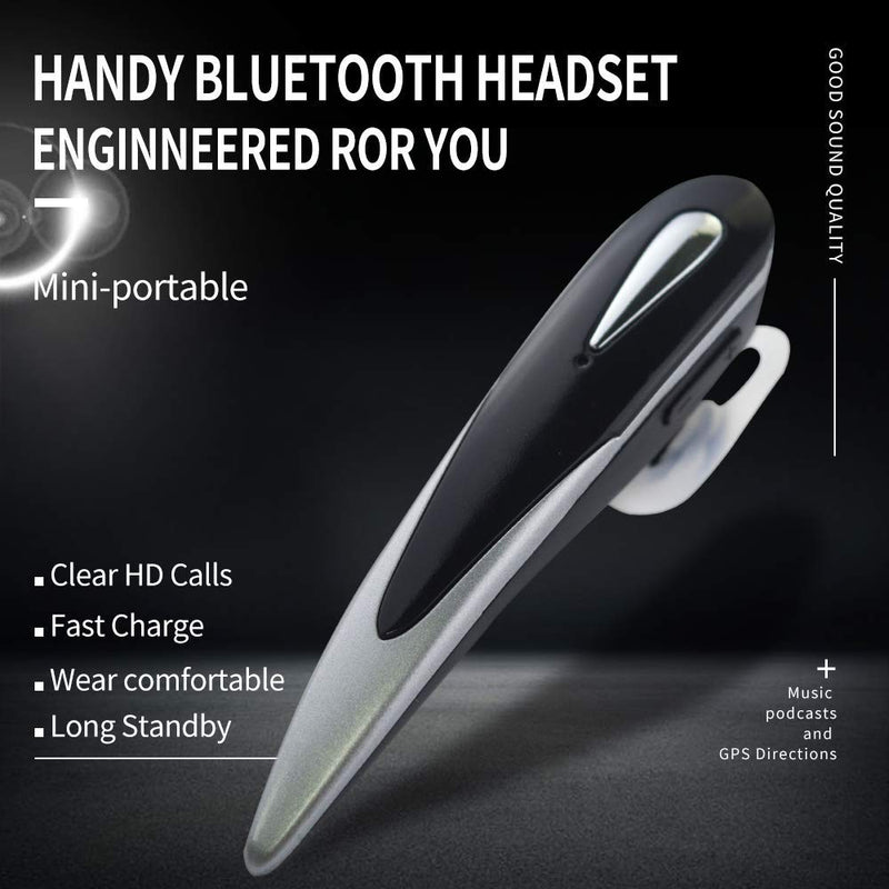 [Australia - AusPower] - V102BS Bluetooth Headset,Hands-Free Bluetooth Earpiece Headphones for Cell Phones, Noise Cancelling Wireless Earpieces w/Mic for Business/Driving/Office, Compatible with iPhone/Samsung/Android 