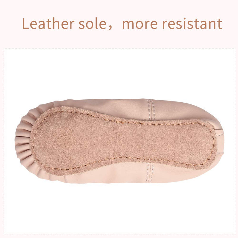 [Australia - AusPower] - Stelle Girls Ballet Dance Shoes Slippers for Kids Toddler 5 Toddler Ballet Pink(beige) 