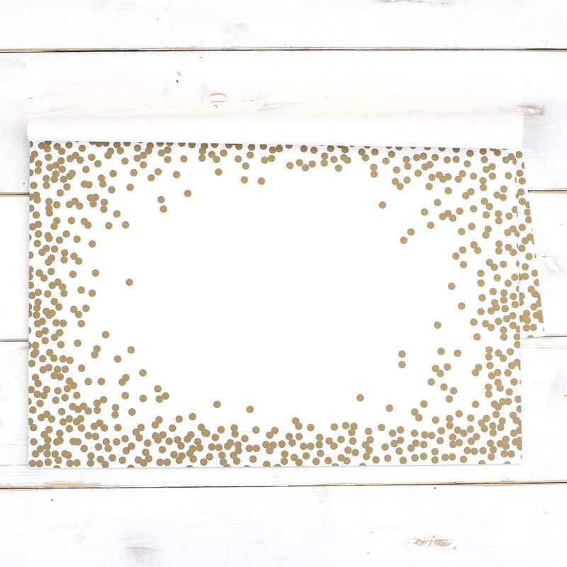 [Australia - AusPower] - Kitchen Papers Gold Confetti Disposable Paper Placemats for Table - 24 Sheets American Made 
