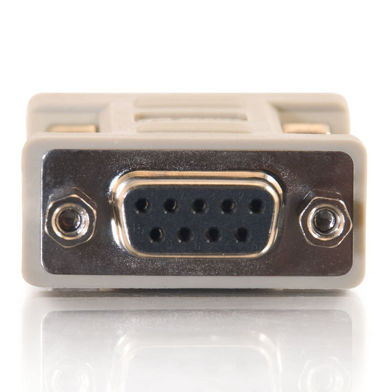 [Australia - AusPower] - C2G 08075 DB9 Male to DB9 Female Serial RS232 Null Modem Adapter, Beige 