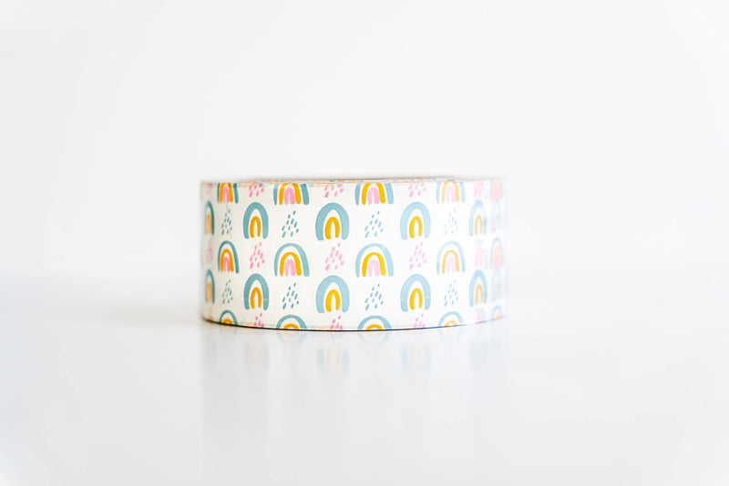 [Australia - AusPower] - Package Mint 2” Colorful Rainbow Tape (110 Yards, 330 ft.), Cute Shipping Tape – Carton Sealing Tape for Sealing Boxes – Crafting Tape Rainbow – Boho Rainbow Packing Tape for Small Business 