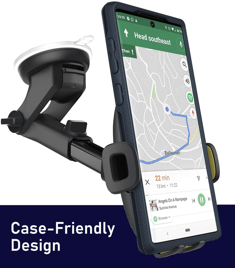 [Australia - AusPower] - Encased XL Phone Holder for Google Pixel 6, 6 Pro Car Mount - Dash/Windshield Mounting with Large Case-Friendly Phone Grips (Ultra-Secure Suction Base) 