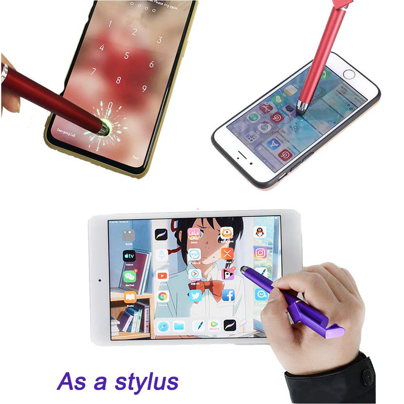[Australia - AusPower] - Stylus Pen, SITAKE 12 Pcs Multifunctional 3 in 1 Phone Holder + Capacitive Stylus + Ballpoint Pens, Mobile Phone Stand Stylus Pens for All Touch Screen Device, Phones, Tablet and Computer (Style 1) Style 1 