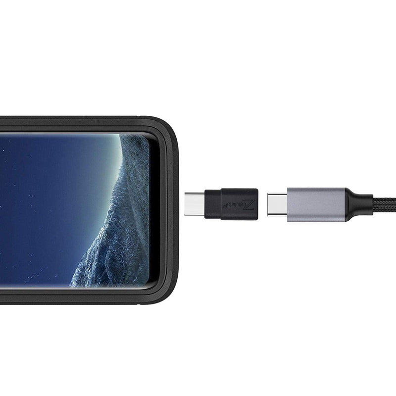 [Australia - AusPower] - Cellularize USB C Extender Adapter (2 Pack) 3.2/40Gbps Short Dock Extension Type-C 8K@60Hz PD 100W Low Profile Type-C Male to Female Thunderbolt QC & Data Transfer for USB-C Devices 2 Pack 