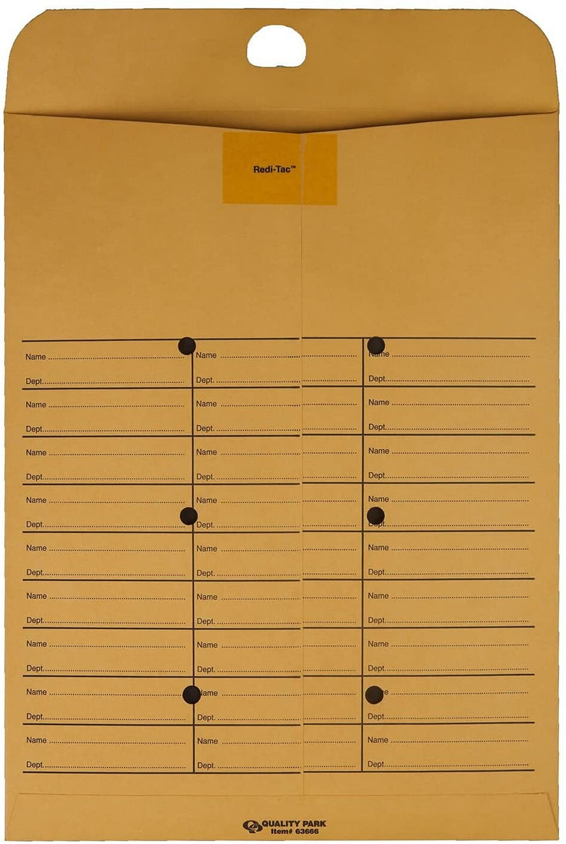 [Australia - AusPower] - Brown Kraft Self Sealing Interdepartmental Envelopes, 10" W x 13" L, 28 lb. - 10 Pack 