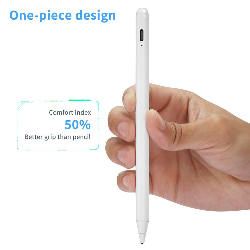 [Australia - AusPower] - Active Stylus Pen for Lenovo C940, Touch-Control and Type-C Rechargeable Digital Pen for Lenovo Yoga C940,Good at Sketching and Note-Taking on Yoga C940 White Drawing Stylus 