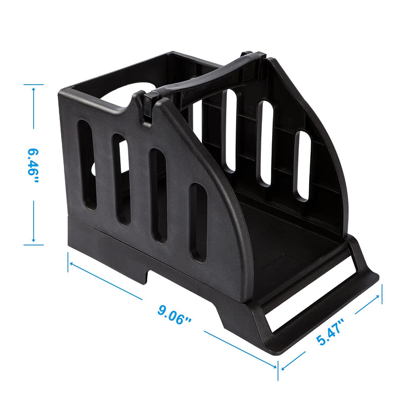 [Australia - AusPower] - Ü Heartray Label Holder for Rolls and Fan-Fold Labels,Black Stand for 4x6" Thermal Label Printer 
