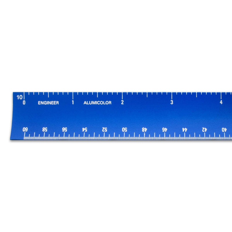[Australia - AusPower] - Alumicolor 12-inch Aluminum Engineer Hollow Scale for School, Office, Art and Drafting, Blue 