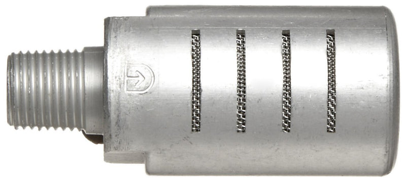 [Australia - AusPower] - Parker ES25MC Aluminum Exhaust Silencer, 1/4" NPTF, 129 scfm Flow, 0.81" Diameter x 1.85" Length, 250 psi 
