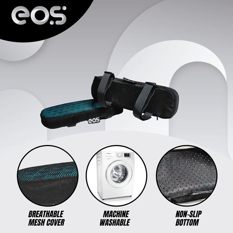 [Australia - AusPower] - Memory Foam Armrest Pads - Office Chair armrest Pads with Cooling Gel - Wheelchair armrest Covers - Gaming Chair Arm Cushions Pads -Computer Chair Arm Covers - Desk Chair Elbow Pillow 