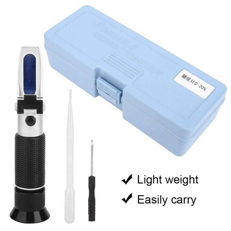 [Australia - AusPower] - 0-20% Refractometer for Maple Syrup and Other Sugary Drink, Refractometer Sugar Test Meter with Automatic Temperature Compensation Function, Easy to use 