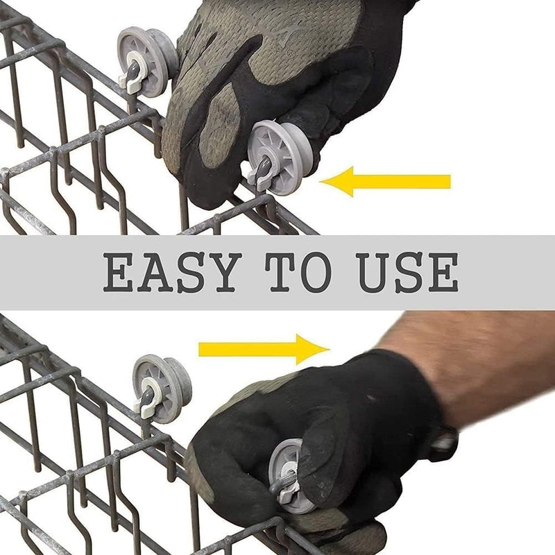 [Australia - AusPower] - 4 Pack Dishwasher Lower Rack Basket Runner Rail Wheels for Kenmore, LG, Part number 165314 