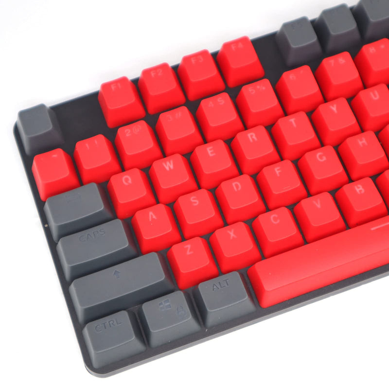 [Australia - AusPower] - 104Pcs Gaming Keyboard Caps,Universal Keycaps for Mechanical Keyboard,ABS Backlight Wear-Resistant Key Caps Replacement Keyboard Accessories Black Red 