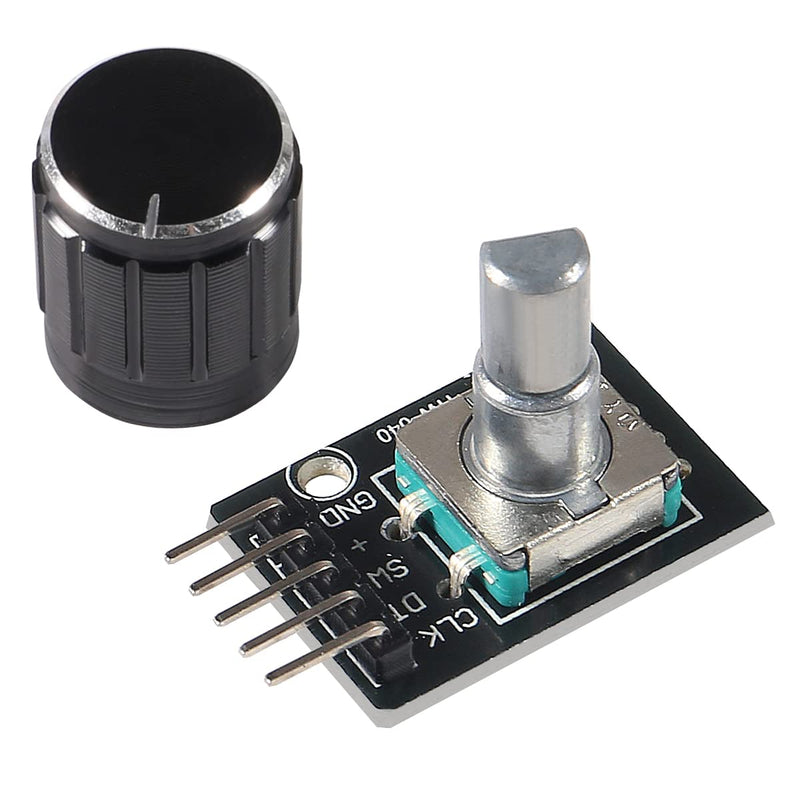 [Australia - AusPower] - Diann 6pcs KY-040 Rotary Encoder Module 360 Degree Rotary Encoder Module with Knob Cap Breadboard Jumper Wires Ribbon Cables Kit 