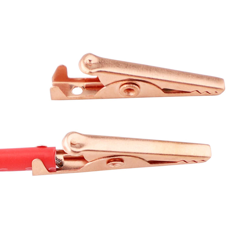 [Australia - AusPower] - Copper Alligator Clips, DROK 20PCS Mini Size 1”/27mm 3A Clamps with Protective Cover to Solder Test Leads, Make Jumpers 1"/27mm 