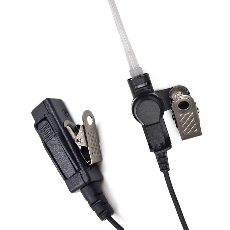 [Australia - AusPower] - AIRSN PD782 Earpiece for Hytera Radio PD702,PD780 Walkie Talkie with MIC and PTT FBI Style Acoustic Tube Surveillance Headset 