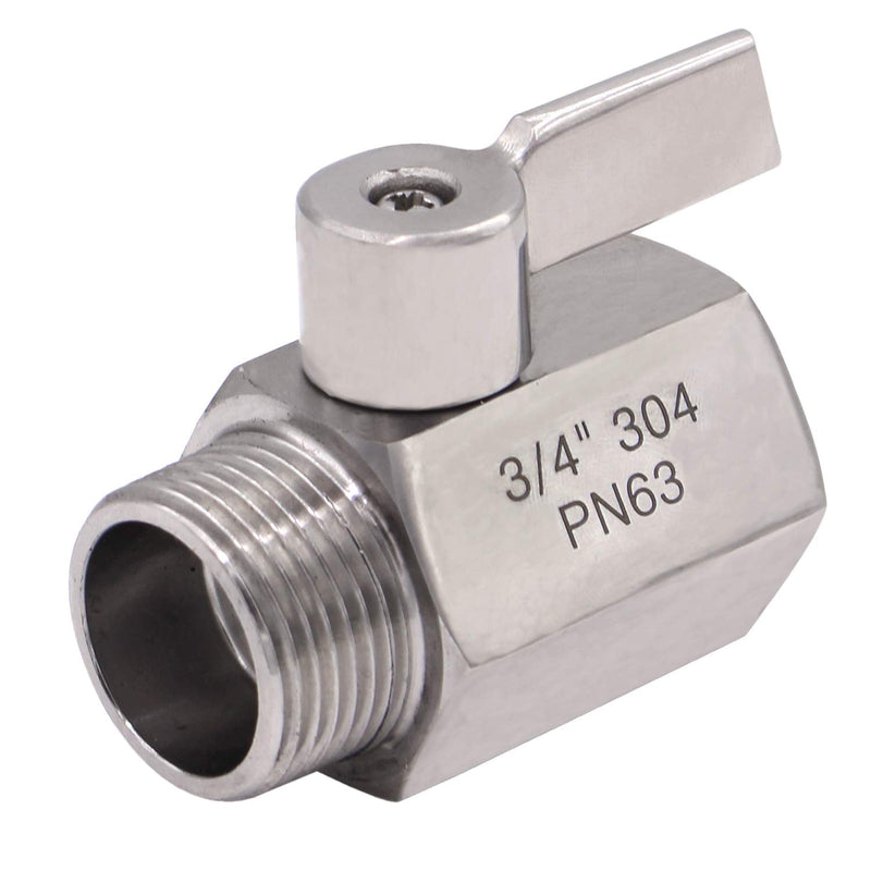 [Australia - AusPower] - DERNORD NPT Ball Valve 3/4" NPT Famale x Male Thread with Stainless Steel 304 Handle(Pack of 2) 3/4 Inch Pack of 2 