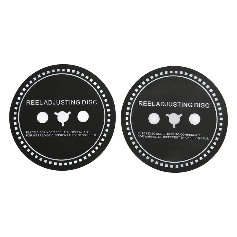 [Australia - AusPower] - 2PCS Nab HUB Adapter Spacer, Silicone Reel Adjusting Disc for Reel to Reel Tape Recorder, Black, Easy to Install and Remove (0.8mm) 0.8mm 