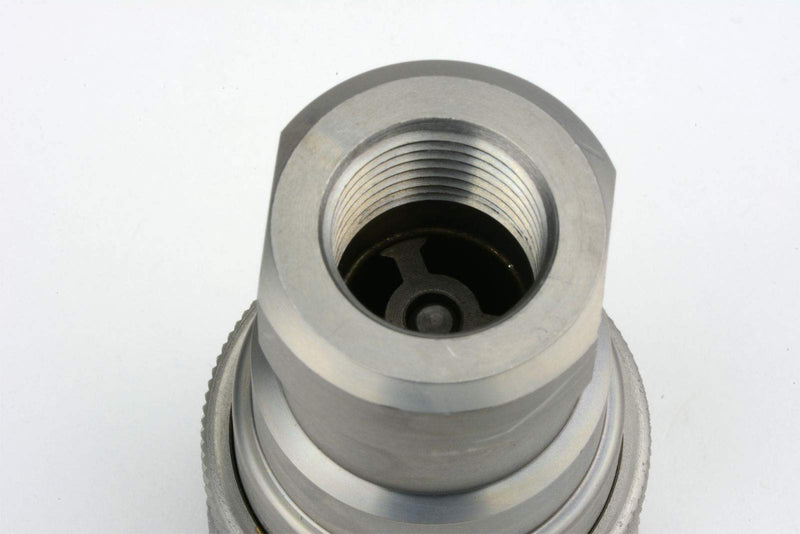 [Australia - AusPower] - TEMCo 1/2" Female NPT Thread 1/2" Body Pair Hydraulic Coupler ISO 7241B Poppet ValveQuick Connect for Tractors and Ag Equipment Fits Pioneer Parker Format - HF0072 (HF0070 + HF0071) 