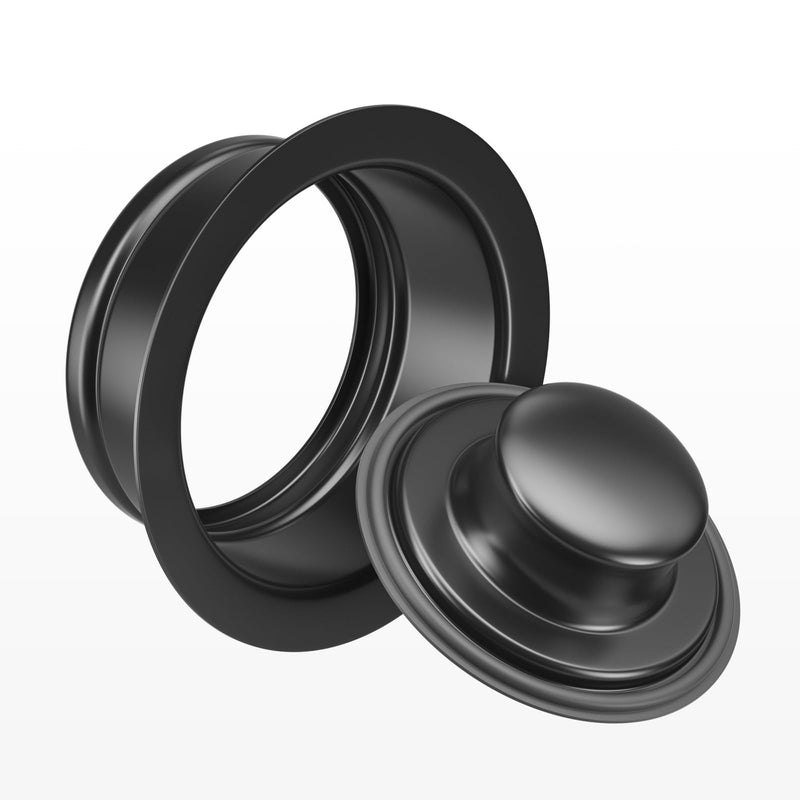 [Australia - AusPower] - Kitchen Sink Garbage Disposal Flange and Sink Stopper,fit Stainless Steel 3-1/2 inch Standard Sink Drain Opening Kitchen Sink Replacement Accessories (Black) Black 