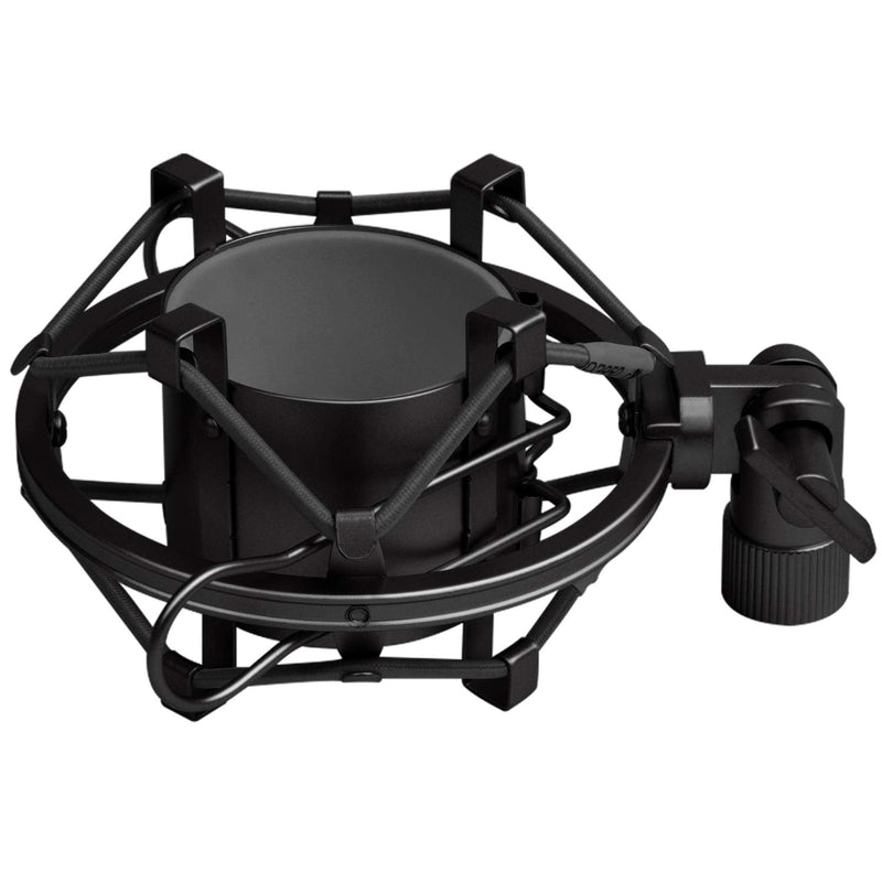 [Australia - AusPower] - Boseen Universal Microphone Shock Mount, Mic Clip Holder Mount for Diameter 47mm-53mm Mic Anti Vibration Adjustable High Isolation Shock Mount black 