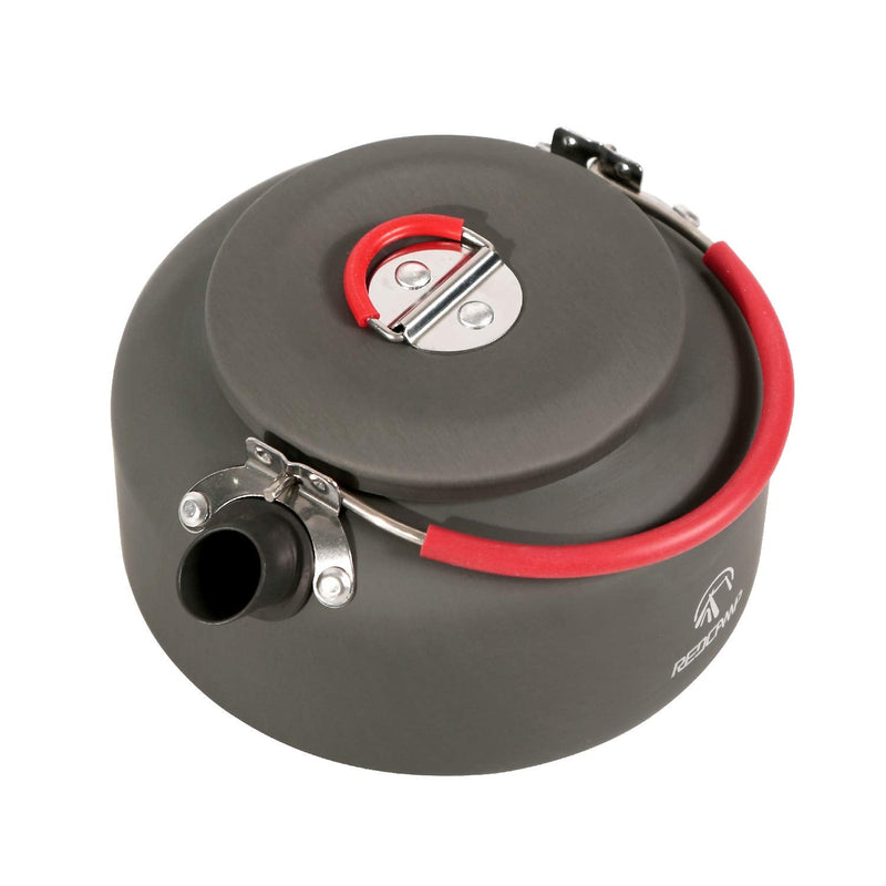 [Australia - AusPower] - REDCAMP 0.8L/0.9L/1.4L Outdoor Camping Kettle, Aluminum Tea Kettle with Carrying Bag, Compact Lightweight Coffee Pot 0.8L Mini 