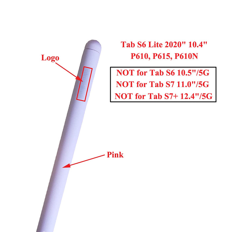 [Australia - AusPower] - Ubrokeifixit Tab S6 Lite P610 P615 Touch Pen,Stylus Pen,Touch Stylus S Pen Replacement(Without Bluetooth) for Samsung Galaxy Tab S6 Lite 2020" 10.4" P610 P615 P610N,with Tips/Nibs (S6 Lite/Pink) 