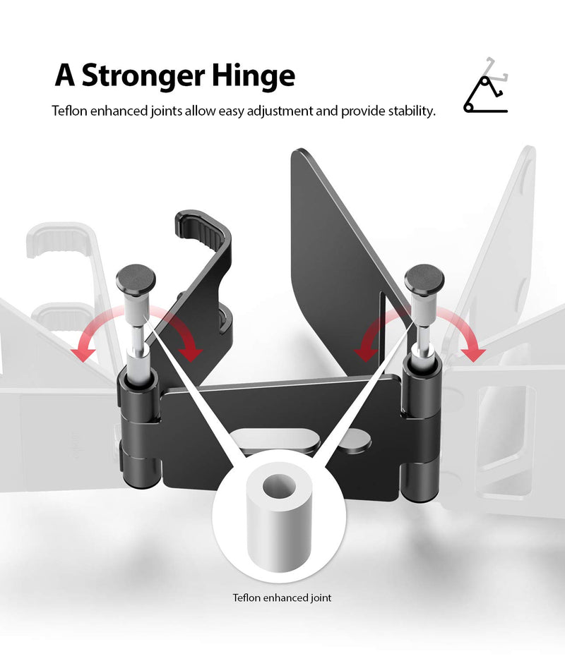 [Australia - AusPower] - Ringke Super Folding Stand, 2 in 1 Portable Smartphone & Smartwatch Stand Compatible with Galaxy Watch 4 / Watch 4 Classic, Galaxy Watch 3, Galaxy Watch Active 1/2 Black (Galaxy Watch) 