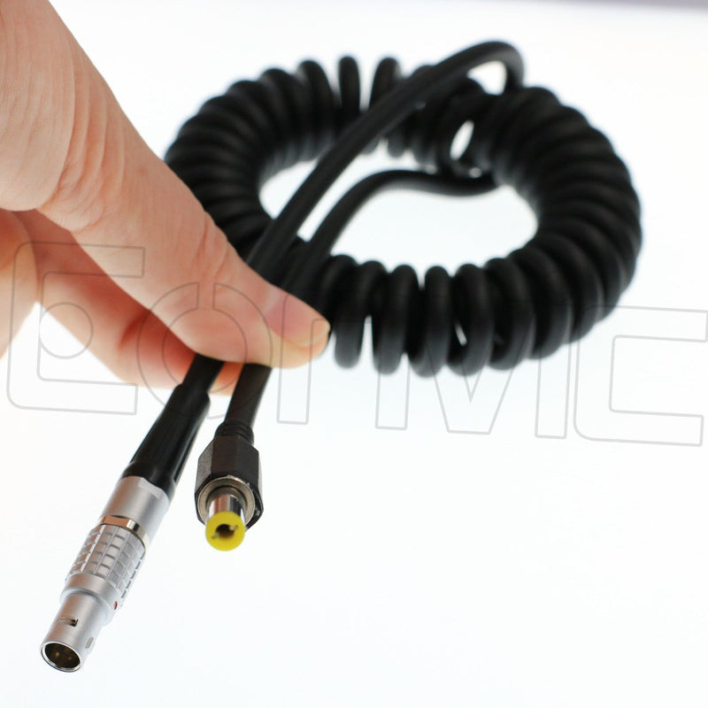 [Australia - AusPower] - Eonvic 2 pin DC Barrel Adapter Coiled Cable for Teradek Bond Z-CAM E2 Flagship Cameras 