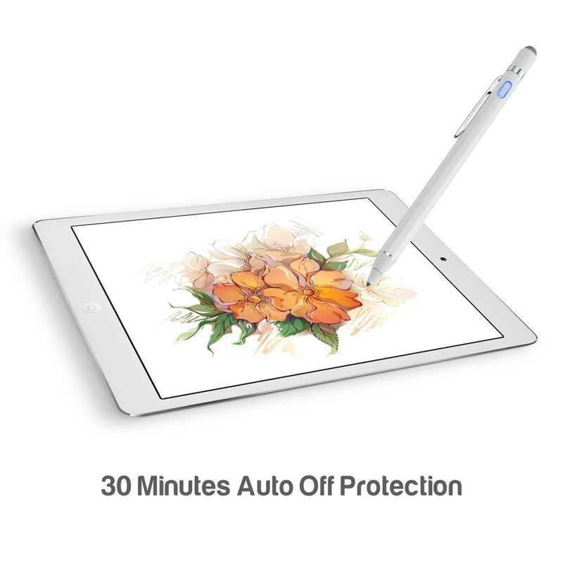[Australia - AusPower] - Electronic Pencil for Samsung Galaxy Tab A 10.5 Stylus Pen, EDIVIA Digital Capacitive Pencil with 1.5mm Ultra Fine Tip Stylus Pen for Samsung Galaxy Tab A 10.5 Drawing and Writing, White 
