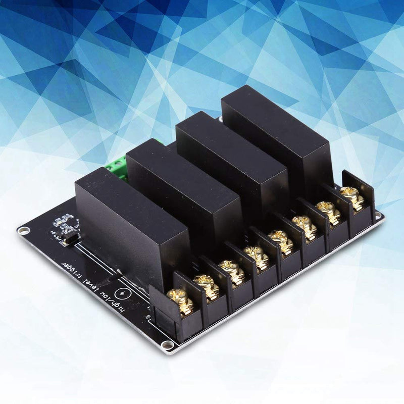 [Australia - AusPower] - 4 Channels Solid State Relay Module High Voltage Level Trigger High Safety Solid State Relay Switch Controller Mini 380V 8A SSR Stable for Industrial Controls 