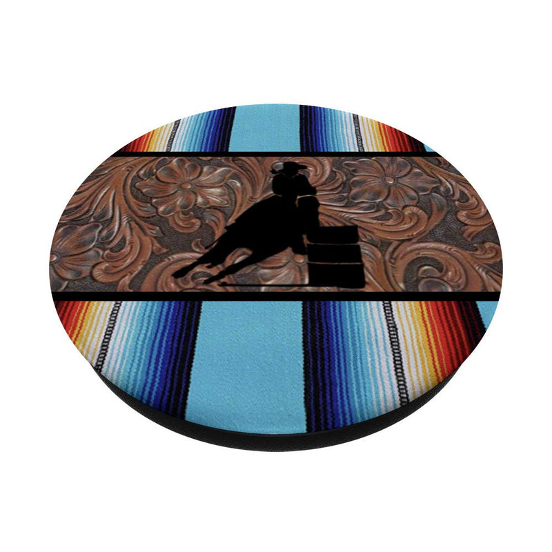 [Australia - AusPower] - Western Turquoise Serape Rodeo Barrel Racer Cowgirl Black 