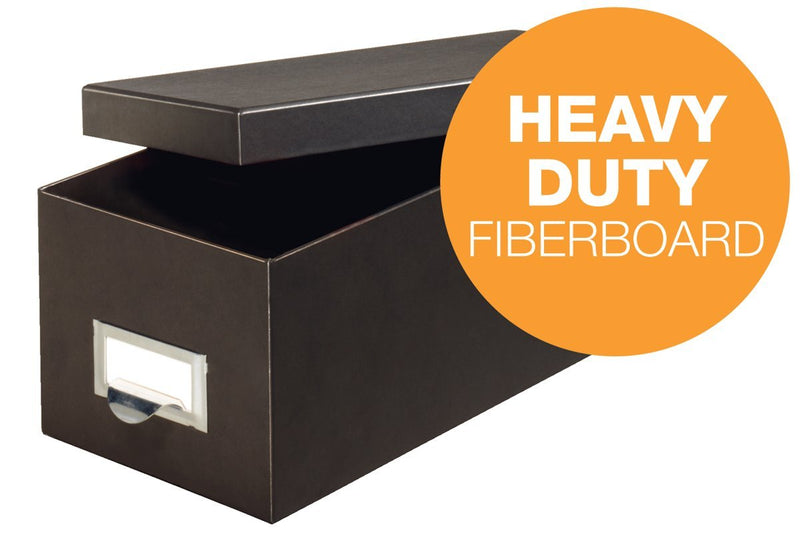 [Australia - AusPower] - Globe-Weis/Pendaflex Fiberboard Index Card Storage Box, 3 x 5 Inches, Solid Black (3X5BLA) 