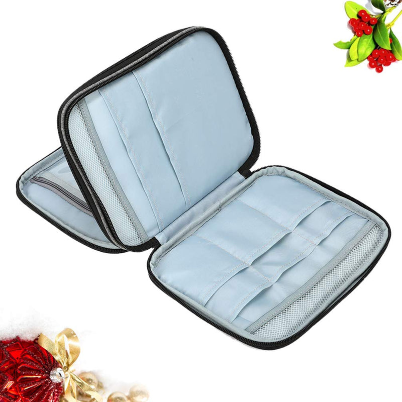 [Australia - AusPower] - Healifty Circular Knitting Needles Organizer Case Crochet Hooks and Knitting Accessories Zipper Bag Easy to Carry for DIY Crafts without Accessory 