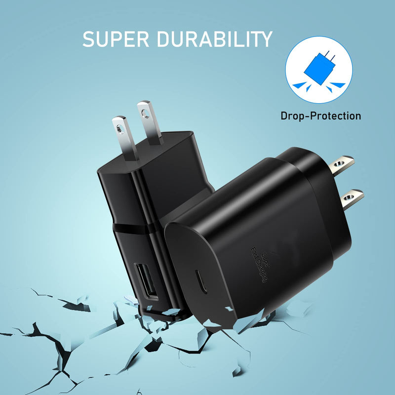 [Australia - AusPower] - 25W USB C PD3.0 Super Fast Charging Wall Charger, Eversame Adaptive Fast Charger Block Adapter Compatible with Samsung Galaxy S21/S21 Ultra/S20/Note 20/10, iPhone 13/12/11 Pro Max/Mini/XS/XR/X, iPad 