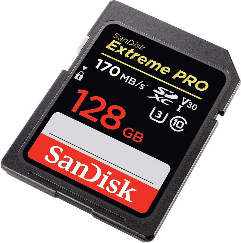 [Australia - AusPower] - SanDisk 128GB SDXC SD Extreme Pro Memory Card Bundle Works with Canon EOS Rebel SL2, SL1, T4i, T6s Digital DSLR Camera 4K (SDSDXXY-128G-GN4IN) Plus (1) Everything But Stromboli (TM) Combo Card Reader 