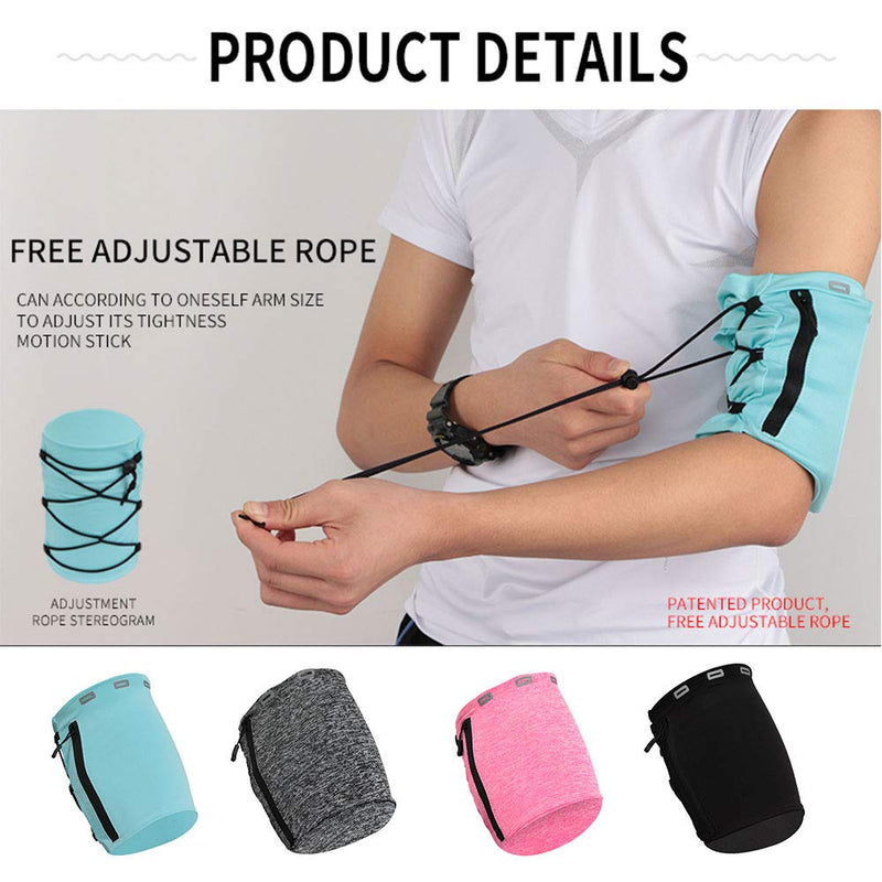 [Australia - AusPower] - Universal Sports Armband for All Phones Cell Phone Armband Sleeve for Running, Fitness and Gym Workouts,Adjust to Fit Arm,Cyan 
