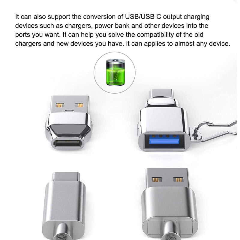 [Australia - AusPower] - USB C to USB Adapter and USB to USB C Adapter：USB C Male to USB Female Adapter and USB Male to USB C Female Adapter: Compatible with USB｜USB C｜Type C or Thunderbolt 3 Devices 