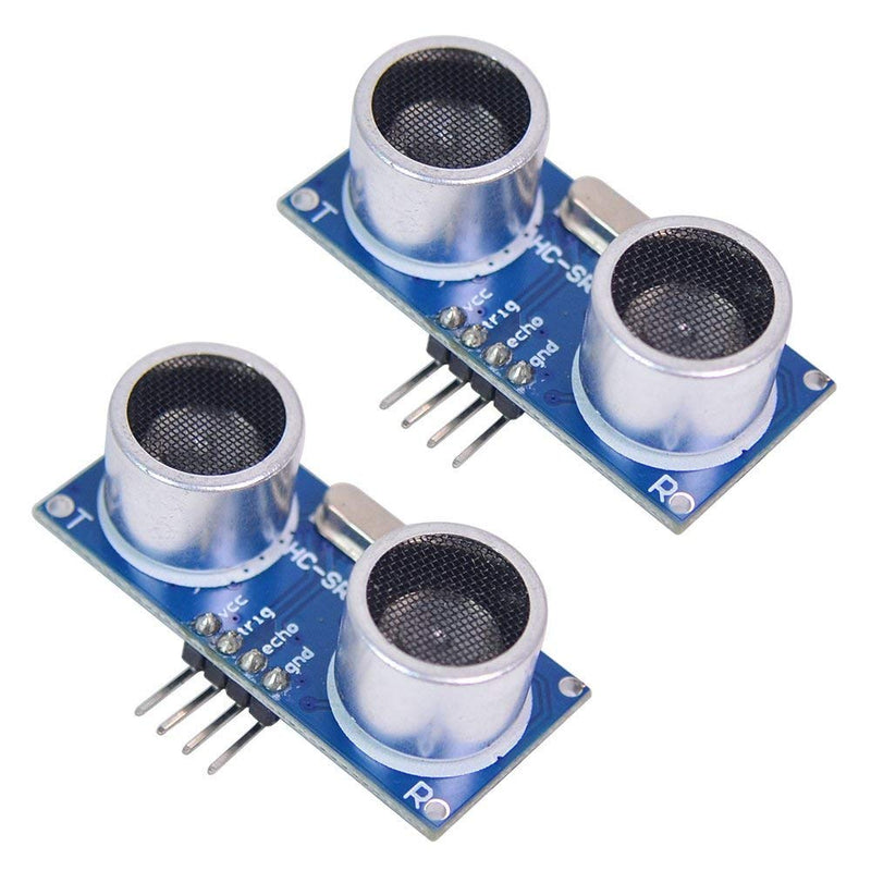 [Australia - AusPower] - 2pcs Ultrasonic Module HC-SR04 Distance Sensor with 2pcs Mounting Bracket for Arduino Uno R3 Mega 2560 Nano Raspberry Pi 3 Smart Robotics Projects 