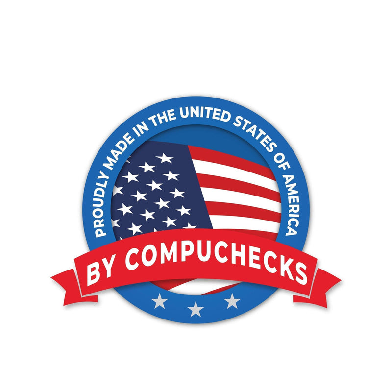 [Australia - AusPower] - Compuchecks Blank Check Paper - 100 Business Checks Compatible with QuickBooks, Versacheck and laser, inkjet printers - Check stock on top and Paycheck Stub on Bottom - Green Marble 