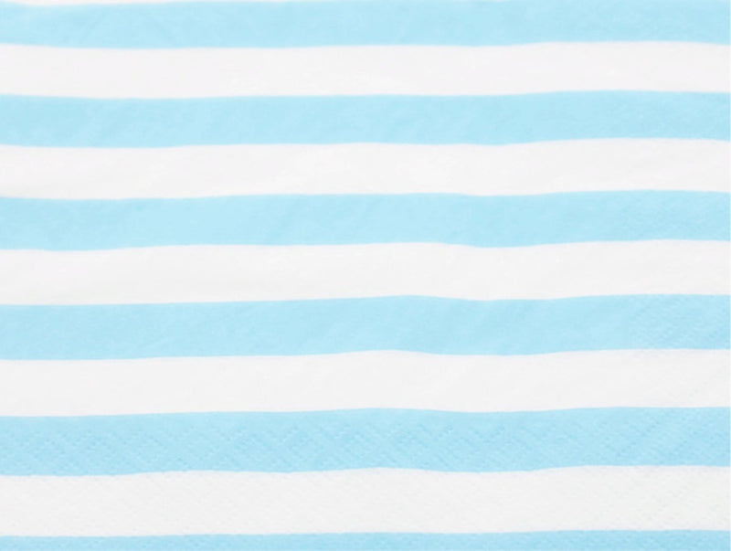 [Australia - AusPower] - Anyneo Striped Chevron Polka Dot Blue Paper Beverage Napkins 60 Count 60 Count (Pack of 1) 