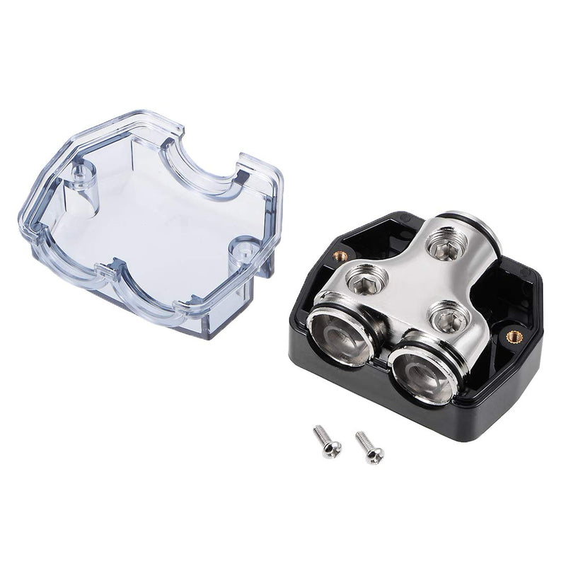 [Australia - AusPower] - uxcell 2 Way Power Distribution Block 0 Gauge in 0 Gauge Out Power Ground Distributor for Splitter 2pcs 