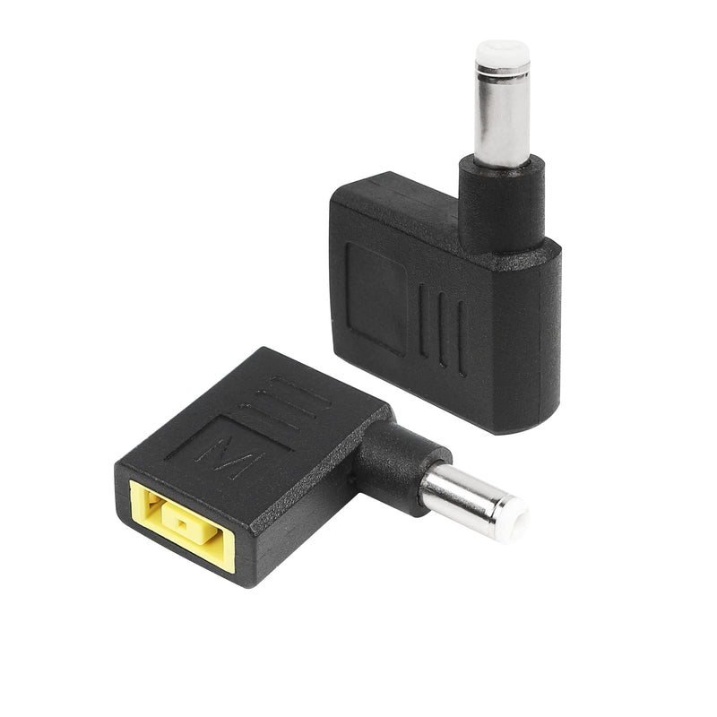 [Australia - AusPower] - CERRXIAN 90 Degree Slim Square Tip to DC 5.5 x 2.1 Male Power Supply Adapter(2-Pack) 