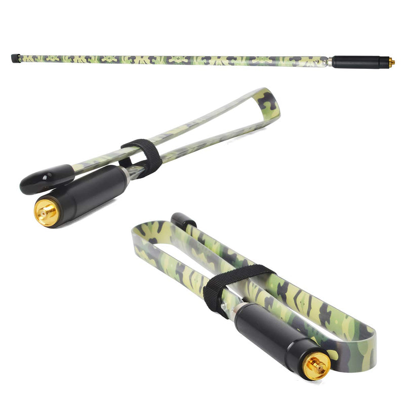 [Australia - AusPower] - HYS 2-Way Radio SMA-Female Portable Antenna 31.5-Inch Dual Band UV VHF/UHF 144/430Mhz Camouflage Antennas for Kenwood Baofeng UV-82 BF-F8HP UV-5R WOUXUN KG-UVD1P KG-UV6D 