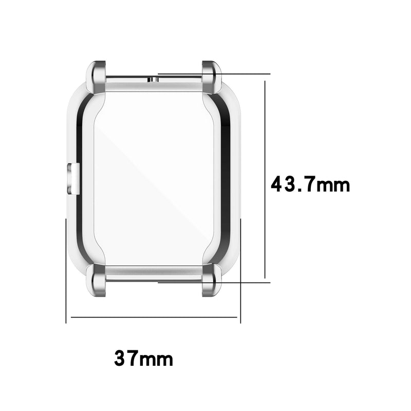 [Australia - AusPower] - Screen Protector Cases Compatible with Amazfit GTS 2 Mini/Bip U Pro/Bip S/Bip Lite/Bip 1S/Bip Lite 1s/Amazfit A1608 Watch Soft Metal Color TPU Shockproof Cover Slim Guard Thin Bumper Shell Protector Gold,RoseGold 