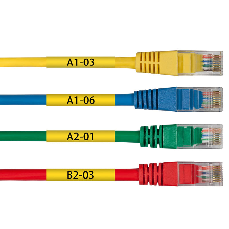 [Australia - AusPower] - NineLeaf 2 Roll Black on Yellow Heat Shrink Tubes Label Tape Compatible for Brother HSe-621 HSe621 HS621 HS-621 for P-Touch PT1180 PTD200 PT1090 Label Maker - 8.8mm (0.34inch) x 1.5m (4.92ft) 8.8 mm (0.34 inch) 