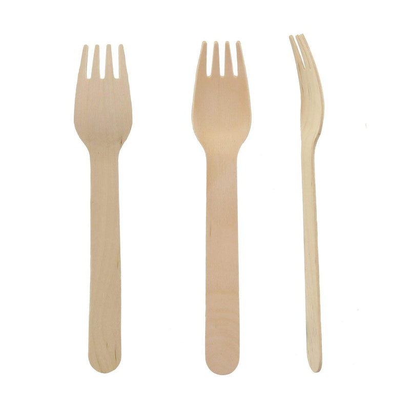 [Australia - AusPower] - Perfect Stix Green Fork 158-250ct Disposable Wooden Forks (Pack of 250), Plain Forks Pack of 250ct 